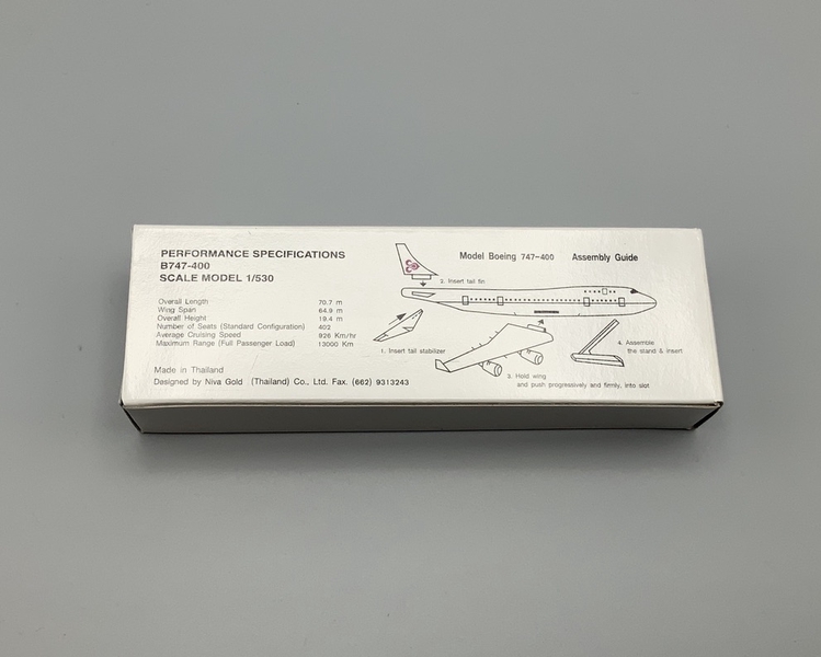 Image: model airplane: Thai Airways, Boeing B747-400