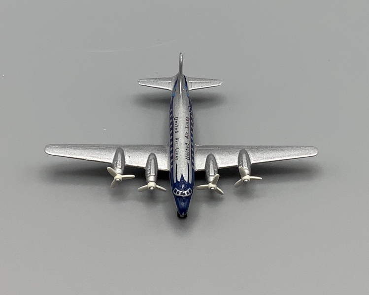 Image: miniature model airplane: United Air Lines, Douglas DC-4