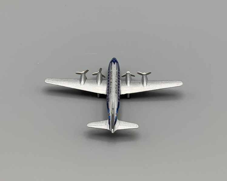 Image: miniature model airplane: United Air Lines, Douglas DC-4