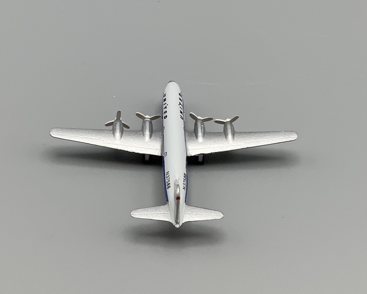Image: miniature model airplane: United Air Lines, Douglas DC-6