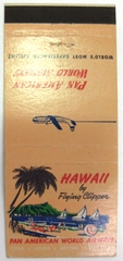 Image: matchbook cover: Pan American World Airways, Hawaii