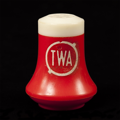 Salt and pepper shakers: Transcontinental & Western Air (TWA)