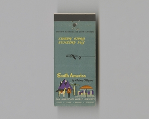 Image: matchbook cover: Pan American World Airways, South America