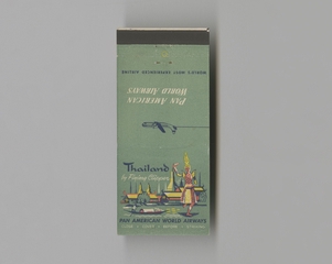 Image: matchbook cover: Pan American World Airways, Thailand