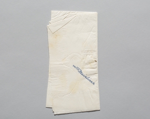 Image: paper napkin: United Air Lines