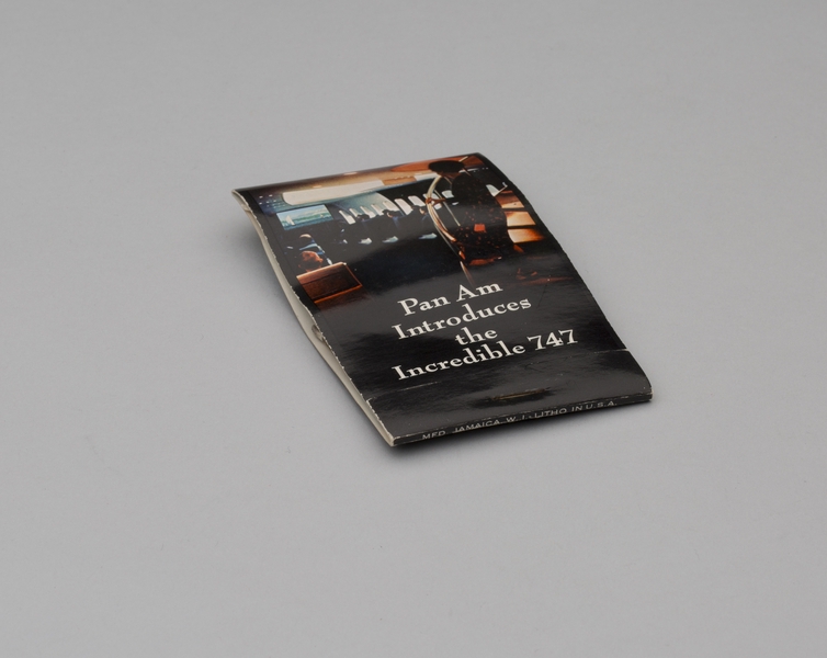 Image: matchbook: Pan American World Airways, Boeing 747