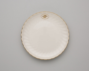Image: side plate: United Air Lines, first class