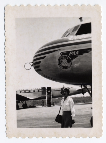 Photograph: Pan American World Airways, Merida, Mexico, Evelyn David, Convair 240