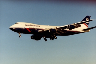 Image: photograph: San Francisco International Airport (SFO), British Airways, Boeing 747-200
