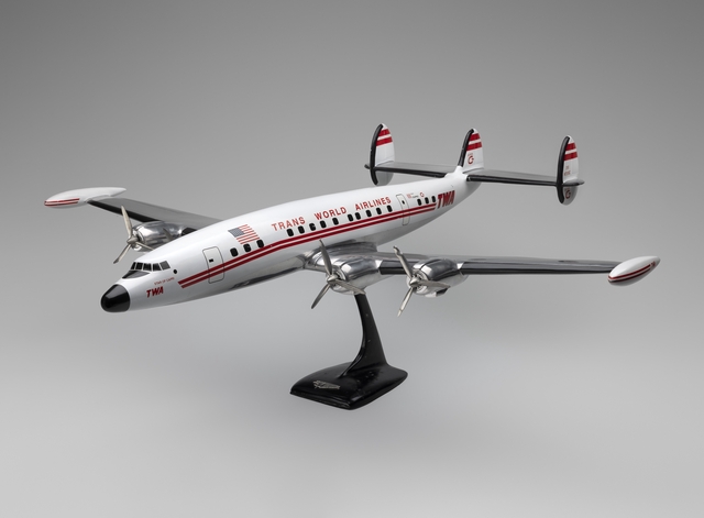 Model airplane: TWA (Trans World Airlines), Lockheed L-1049G Super G Constellation
