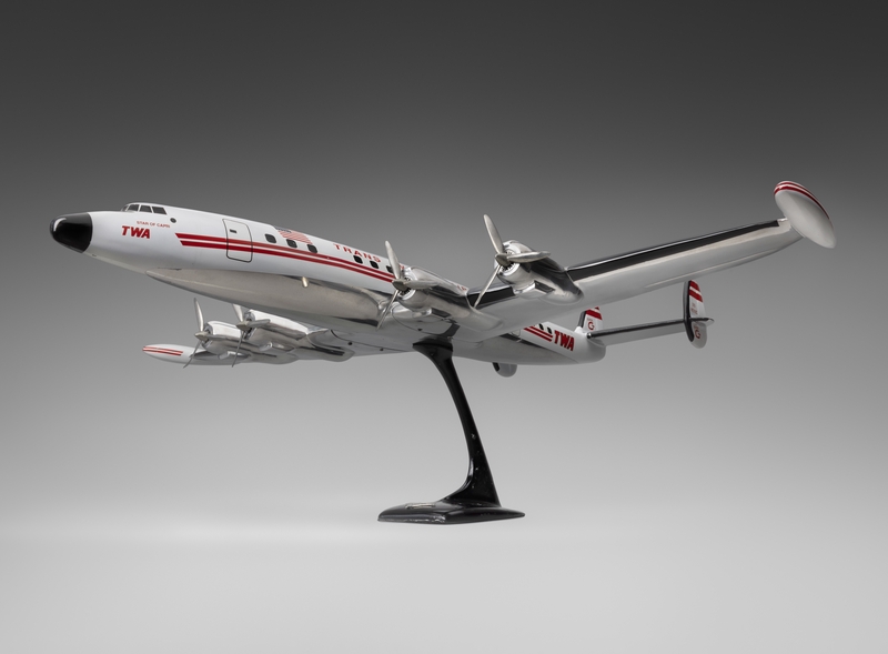 Image: model airplane: TWA (Trans World Airlines), Lockheed L-1049G Super G Constellation