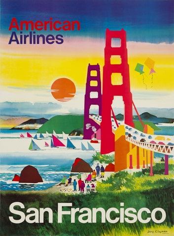 Poster: American Airlines, San Francisco