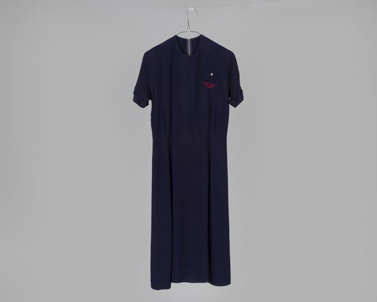 Image: air hostess blouse-slip: TWA (Trans World Airlines), winter