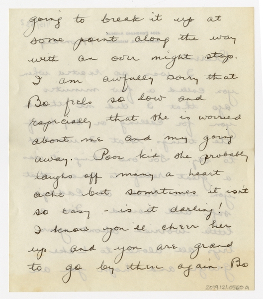 Image: correspondence: Harold M. Bixby to Debby Bixby