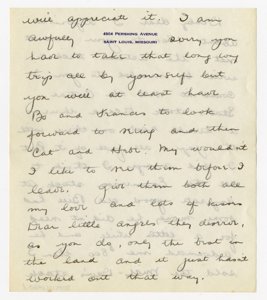 Image: correspondence: Harold M. Bixby to Debby Bixby
