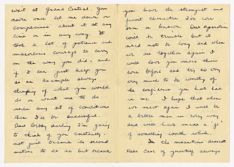 Image: correspondence: Harold M. Bixby to Debby Bixby