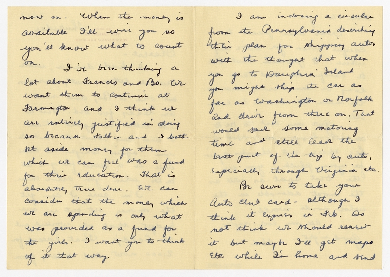 Image: correspondence: Harold M. Bixby to Debby Bixby