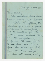 Image: correspondence: Frances Bixby to Harold M. Bixby