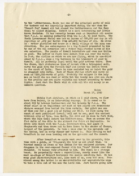 Image: correspondence: Harold M. Bixby, family circular letter