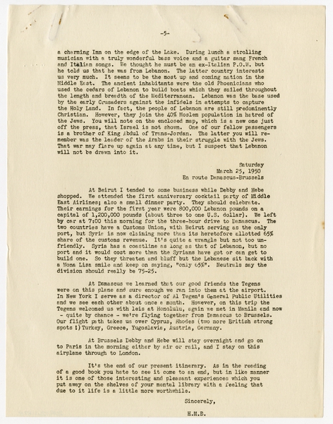 Image: correspondence: Harold M. Bixby, family circular letter