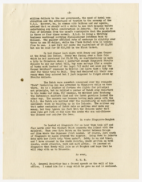 Image: correspondence: Harold M. Bixby, family circular letter