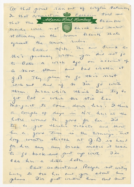 Image: correspondence: Harold M. Bixby to Debby Bixby