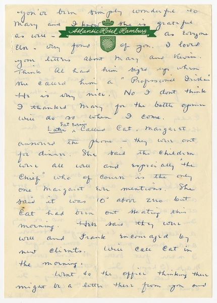 Image: correspondence: Harold M. Bixby to Debby Bixby