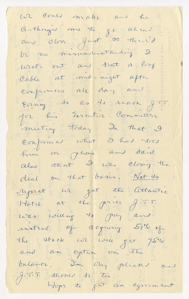 Image: correspondence: Harold M. Bixby to Debby Bixby