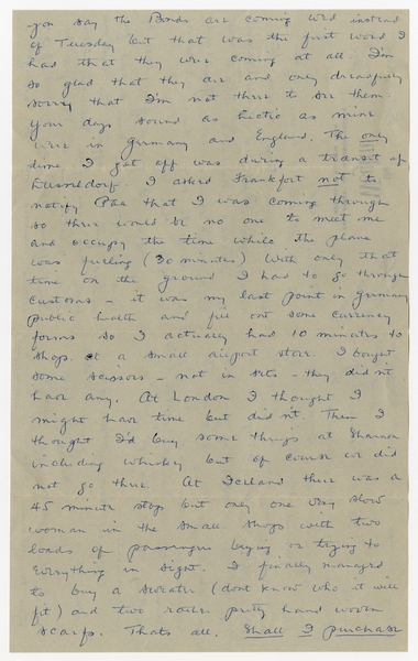 Image: correspondence: Harold M. Bixby to Debby Bixby