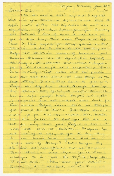 Image: correspondence: Harold M. Bixby to Debby Bixby
