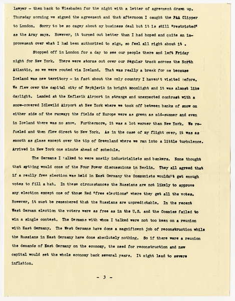 Image: correspondence: Harold M. Bixby, family circular letter