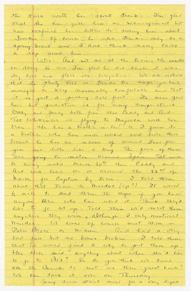 Image: correspondence: Harold M. Bixby to Debby Bixby