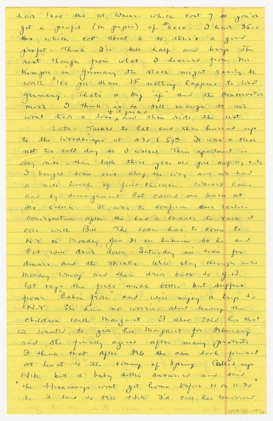 Image: correspondence: Harold M. Bixby to Debby Bixby