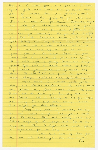Image: correspondence: Harold M. Bixby to Debby Bixby