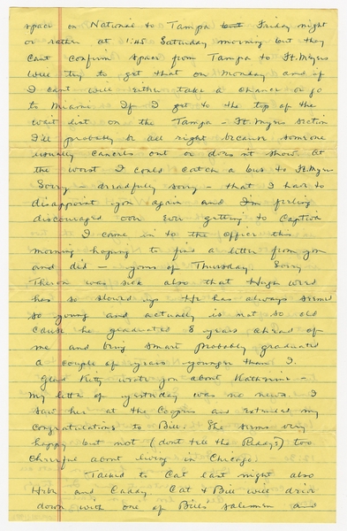Image: correspondence: Harold M. Bixby to Debby Bixby