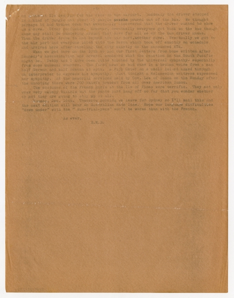 Image: correspondence: Harold M. Bixby, family circular letter