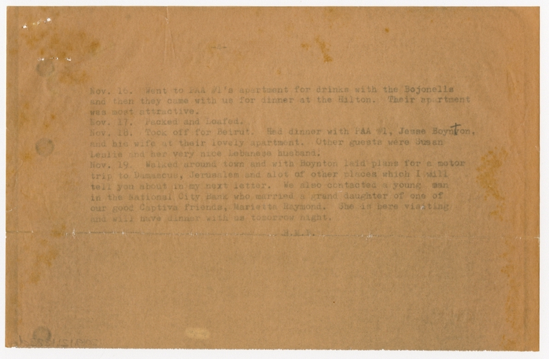 Image: correspondence: Harold M. Bixby, family circular letter