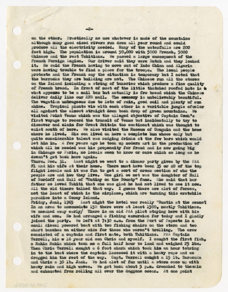 Image: correspondence: Harold M. Bixby, family circular letter