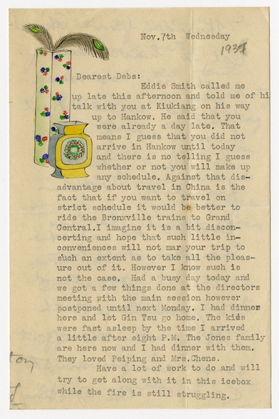 Image: correspondence: Harold M. Bixby to Debby Bixby