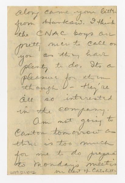 Image: correspondence: Harold M. Bixby to Debby Bixby