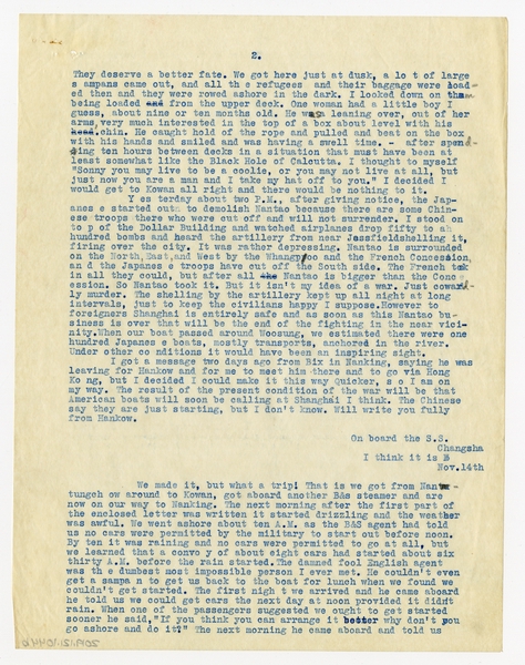 Image: correspondence: William L. Bond to Harold M. Bixby
