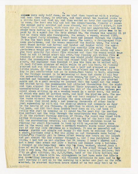 Image: correspondence: William L. Bond to Harold M. Bixby