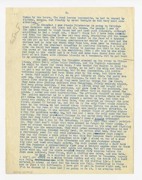 Image: correspondence: William L. Bond to Harold M. Bixby