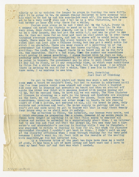Image: correspondence: William L. Bond to Harold M. Bixby