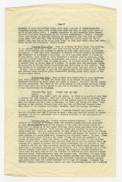 Image: correspondence: Harold M. Bixby, family circular letter