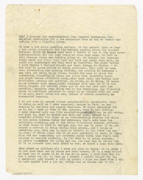 Image: correspondence: William L. Bond to Harold M. Bixby