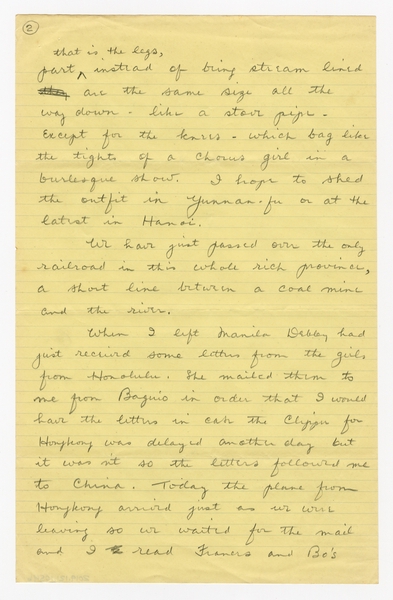 Image: correspondence: Harold M. Bixby, family circular letter