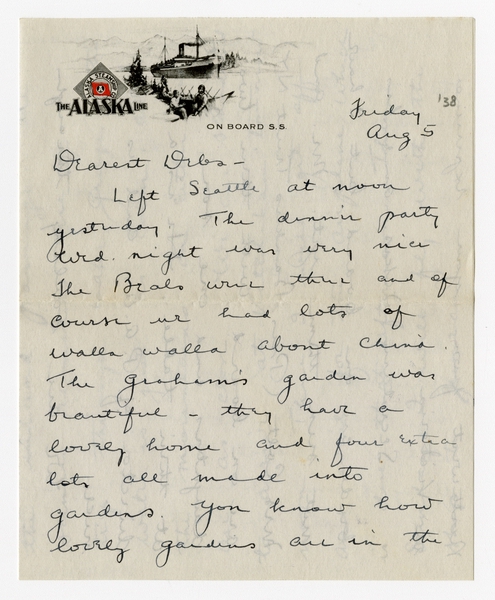 Image: correspondence: Harold M. Bixby to Debby Bixby