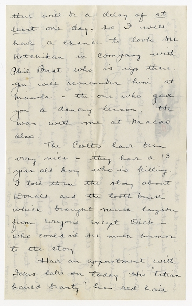 Image: correspondence: Harold M. Bixby to Debby Bixby