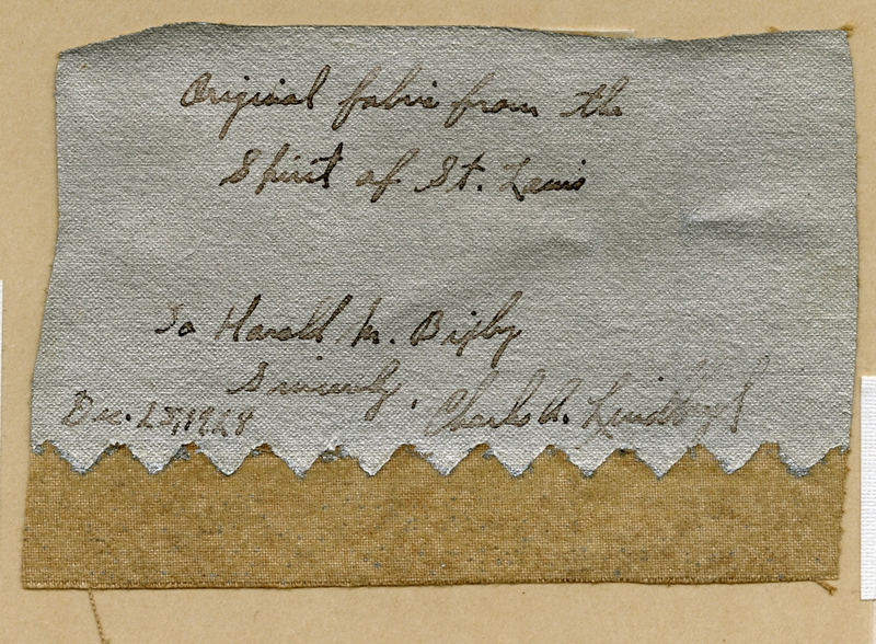 Image: correspondence: Charles A. Lindbergh to Harold M. Bixby